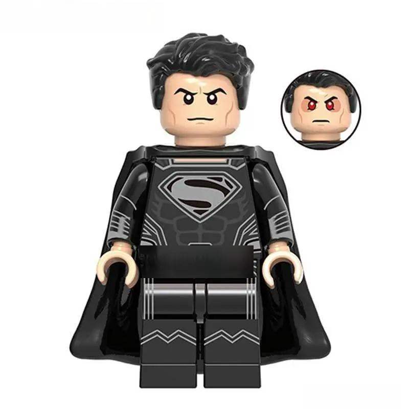 Superman Black Suit Justice League Lego Minifigures Custom Toys - Minifigure Toys