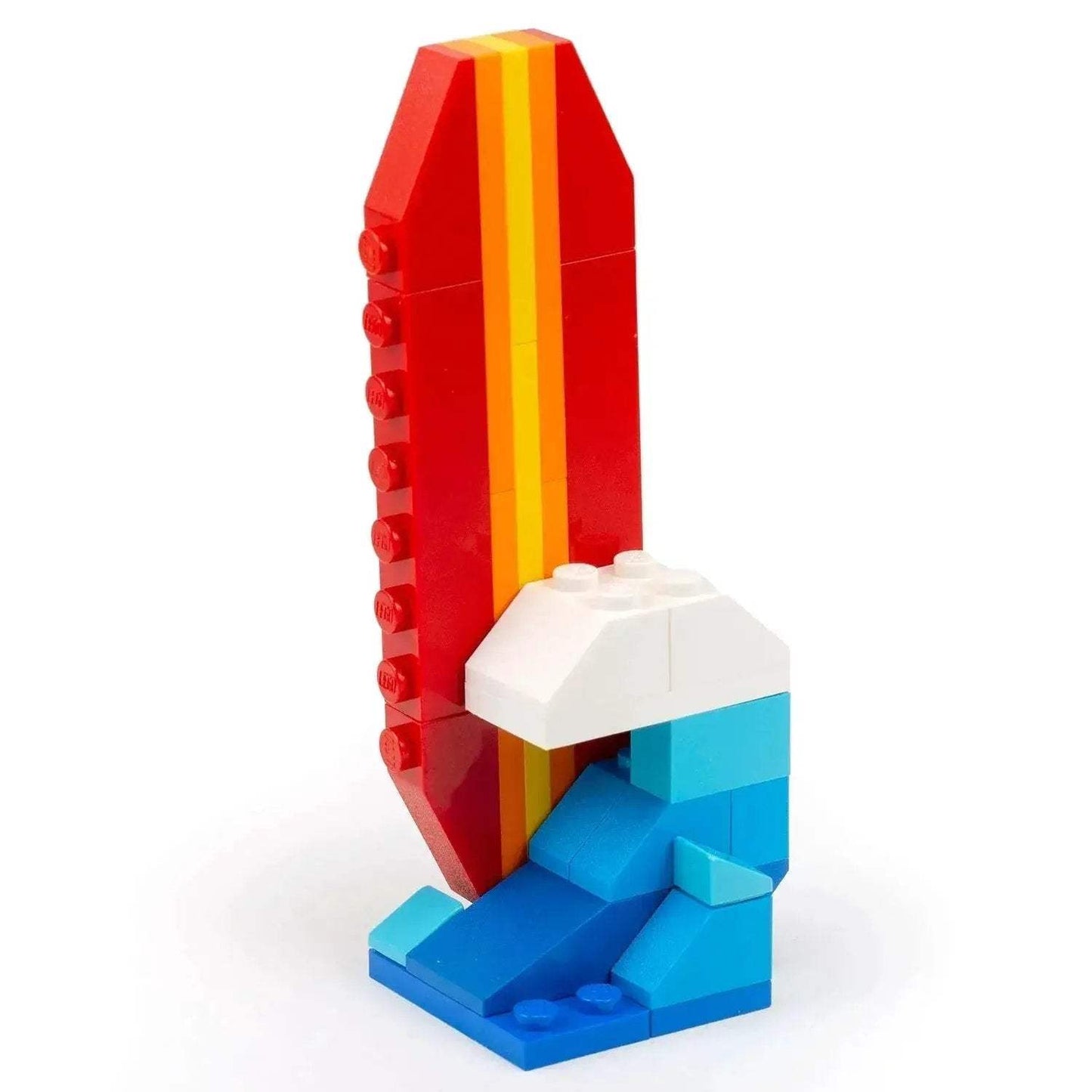 LEGO Surfboard Beach Build Kit With Wave and Clear Instructions - ToylandEU