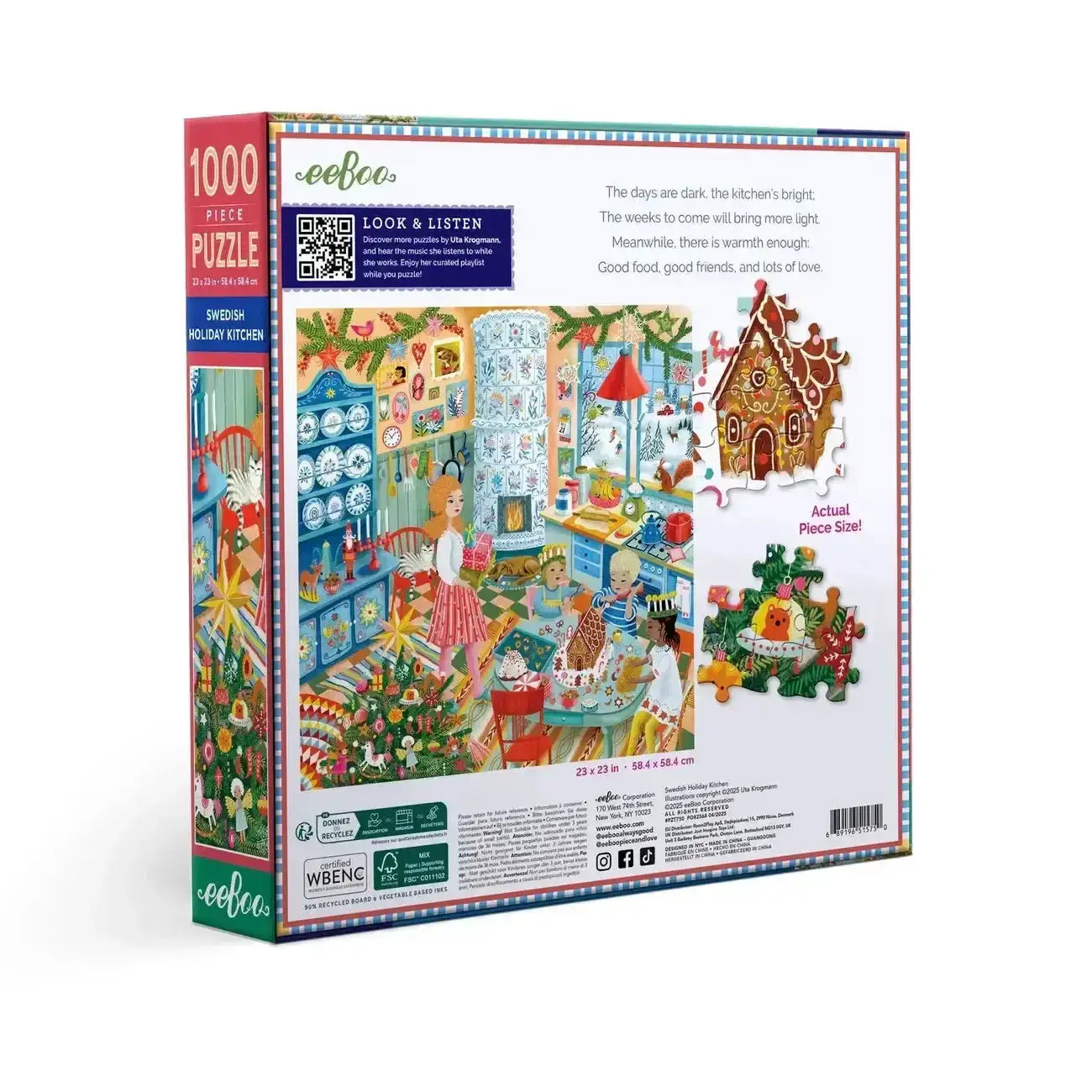 Swedish Holiday Kitchen 1000 Piece Jigsaw Puzzle Cozy Nordic Decor - ToylandEU