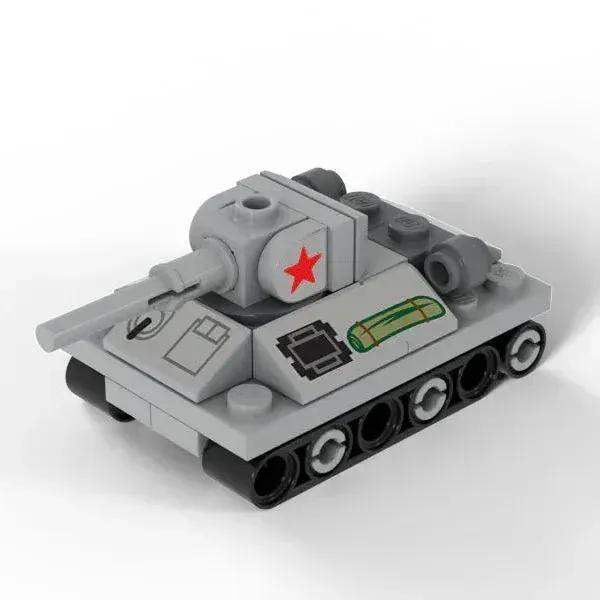 T34 Nano Tank Lego Set Custom Military Miniature Exclusive - ToylandEU