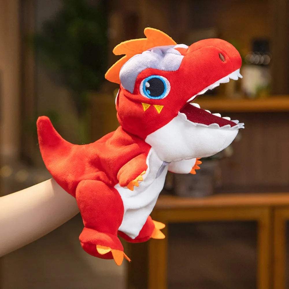 T Rex Plush Hand Puppet | Soft Movable Mouth | Toylandeu™
