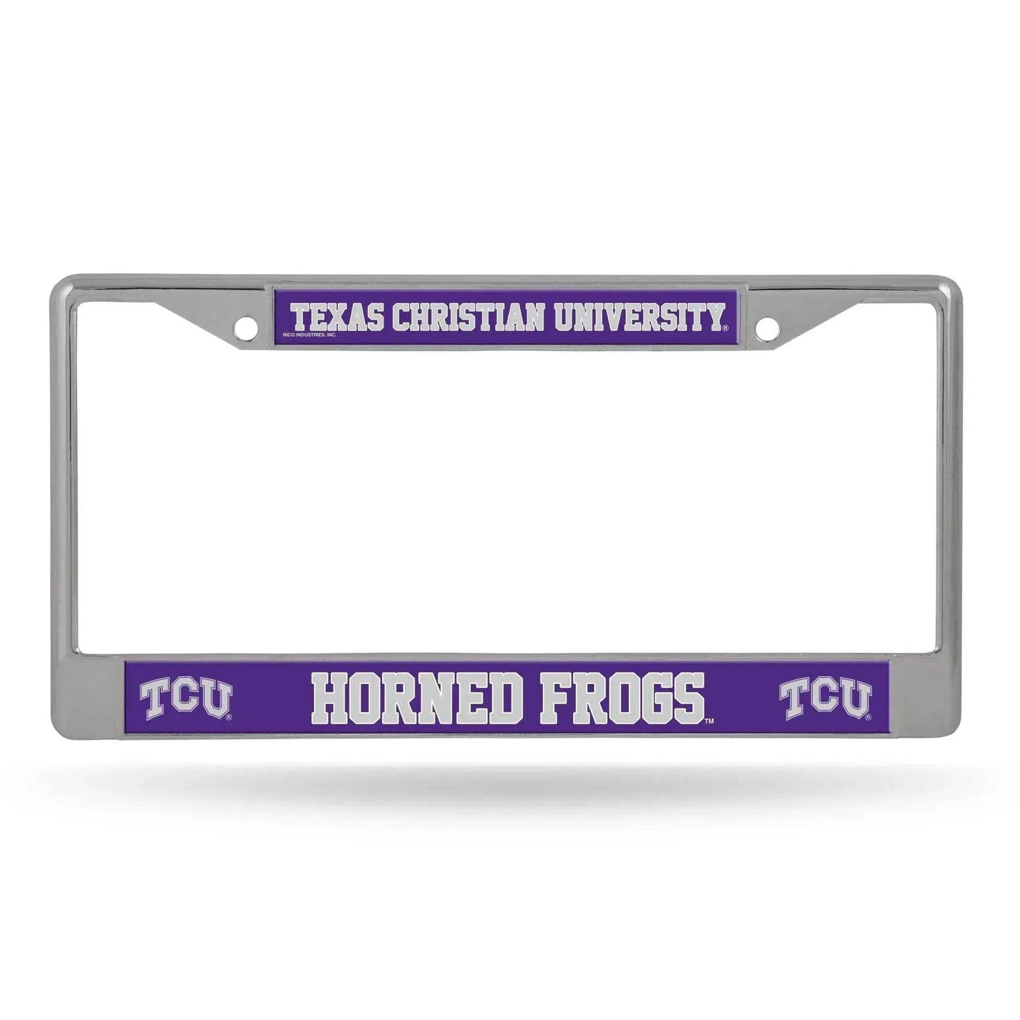 TCU Horned Frogs License Plate Frame Chrome Printed Insert - ToylandEU™