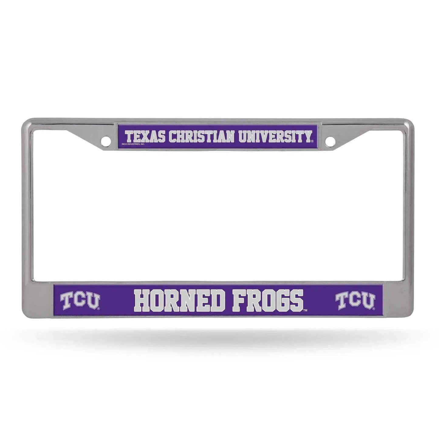TCU Horned Frogs License Plate Frame Chrome Printed Insert - ToylandEU™