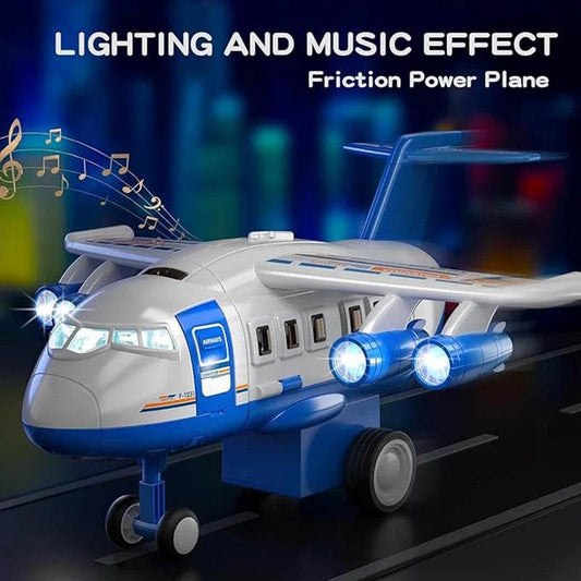 TEMI Airplane & Race Track Play Set for Kids Ages 3-7 with 8 City Cars and Garage Mat - Perfect Birthday Gift for Boys and Girls - ToylandEU