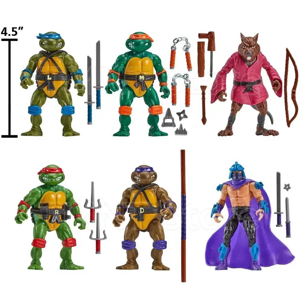 TMNT Classic Action Figure Remake 4.5 Inch Collectible For Boys - ToylandEU