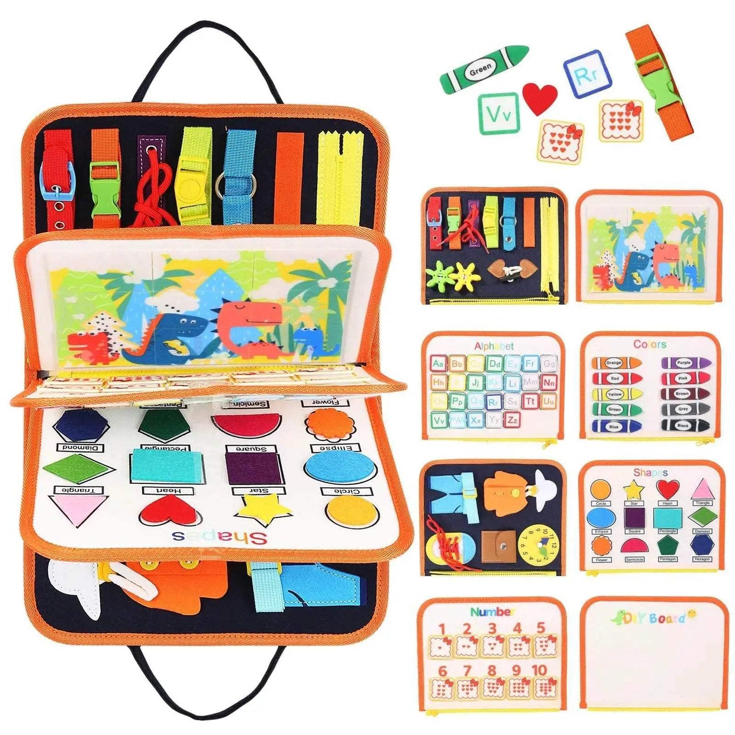 TUNJILOOL Montessori Busy Board For Toddlers 3-6 - ToylandEU™