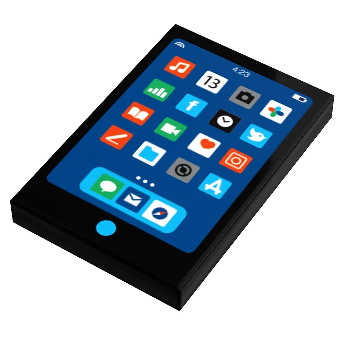 Tablet - B3 Customs® Printed 2x3 Tile made using LEGO parts - ToylandEU