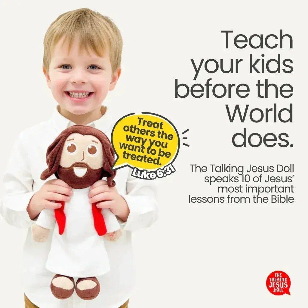 Talking Jesus Doll Plush Teaches 10 Bible Lessons - ToylandEU™
