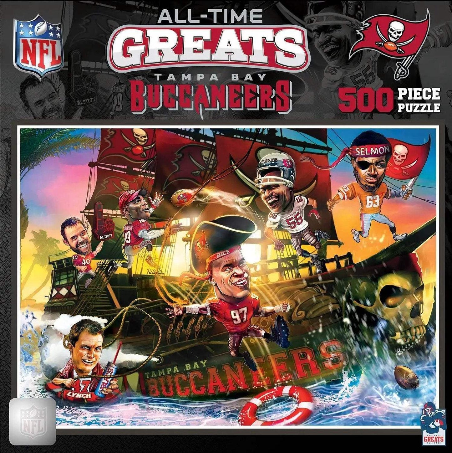 Tampa Bay Buccaneers 500 Piece NFL All Time Greats Puzzle - ToylandEU™