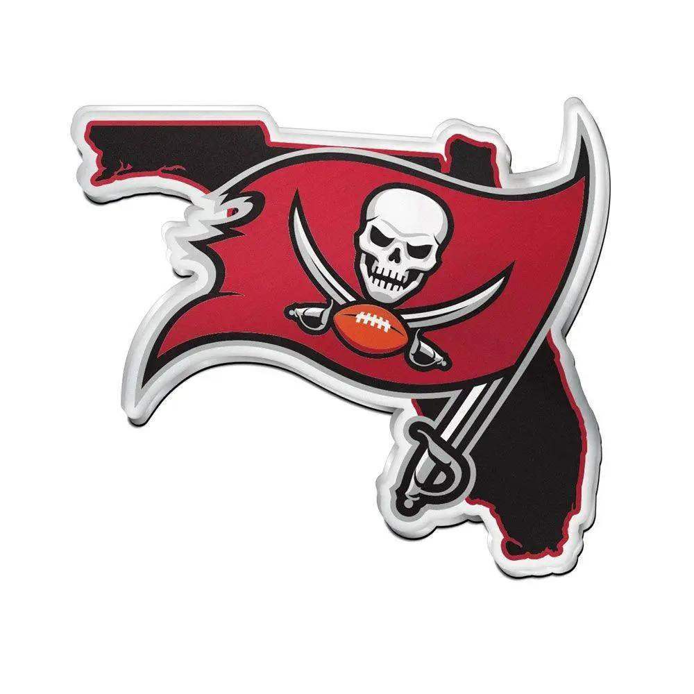 Tampa Bay Buccaneers Auto Emblem Acrylic State Shape - ToylandEU™