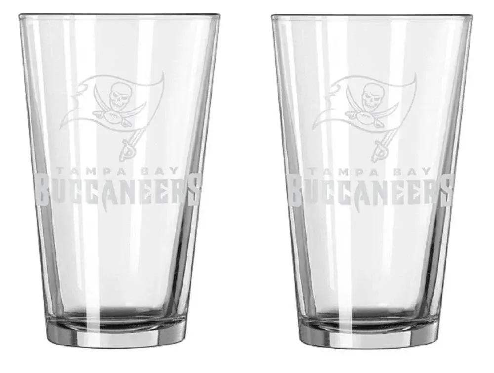 Tampa Bay Buccaneers Frost Design Pint Glass Set 16oz - ToylandEU