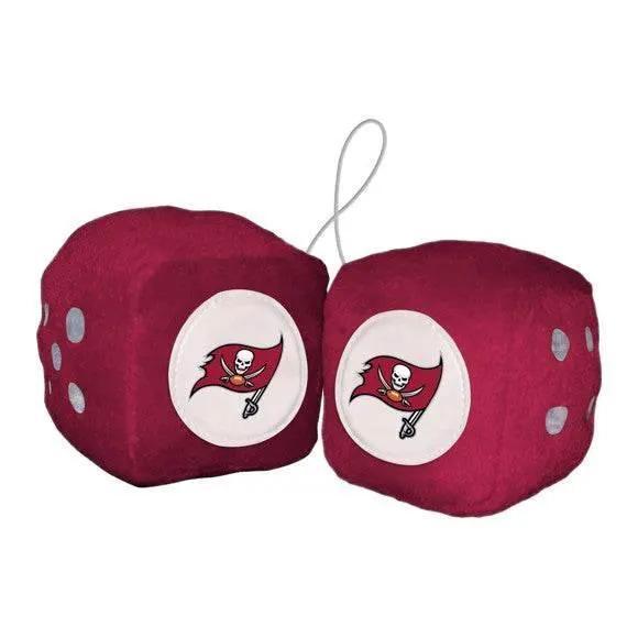 Tampa Bay Buccaneers Fuzzy Dice Plush Car Accessory - ToylandEU™