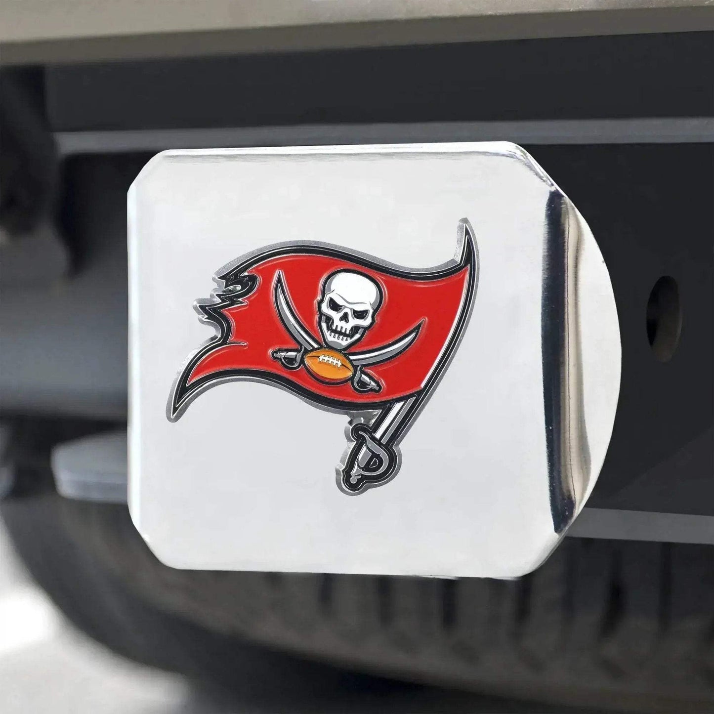 Tampa Bay Buccaneers Hitch Cover Chrome Emblem Two Inch - ToylandEU™