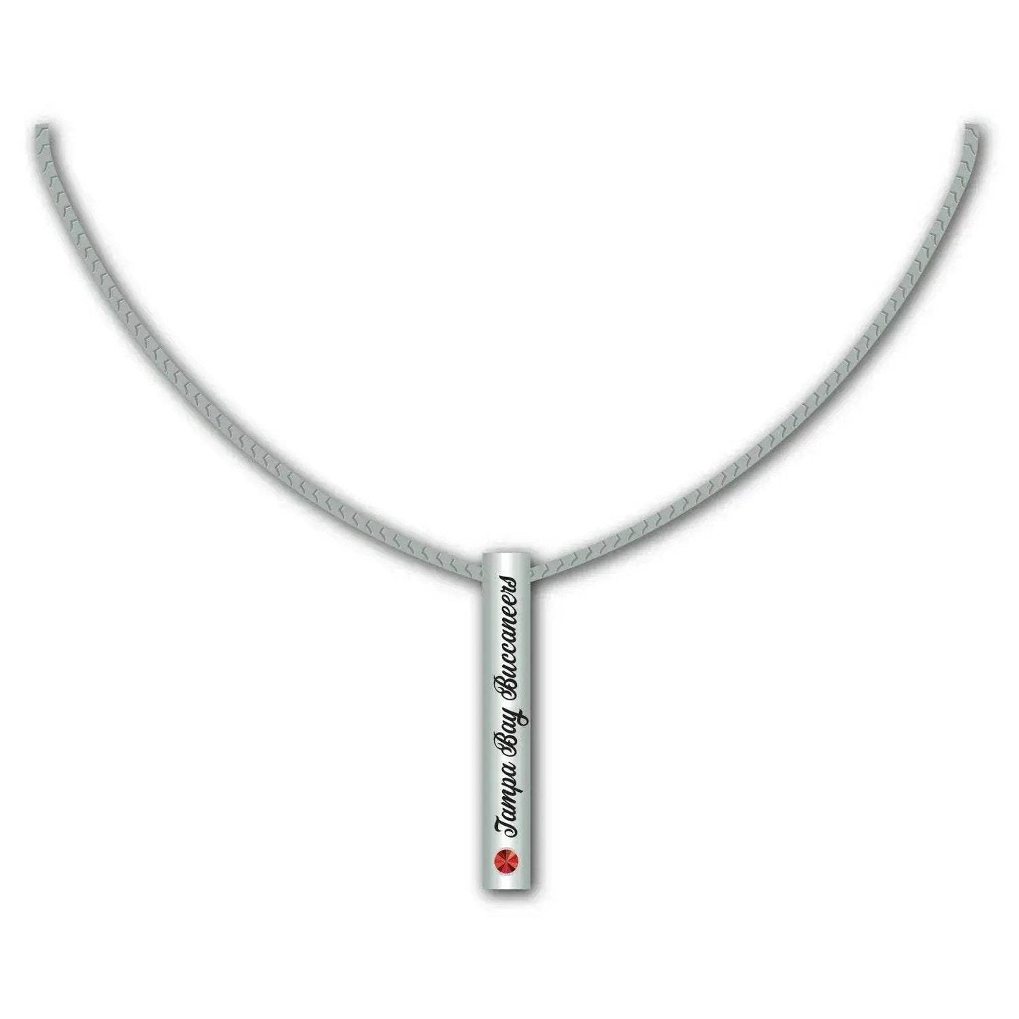 Tampa Bay Buccaneers Silver Bar Necklace Pendant Charm - ToylandEU™