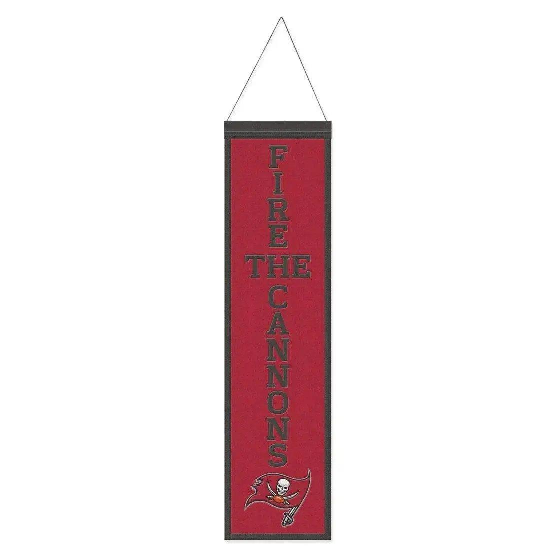 Tampa Bay Buccaneers Wool Banner 8x32 Heritage Slogan - ToylandEU™