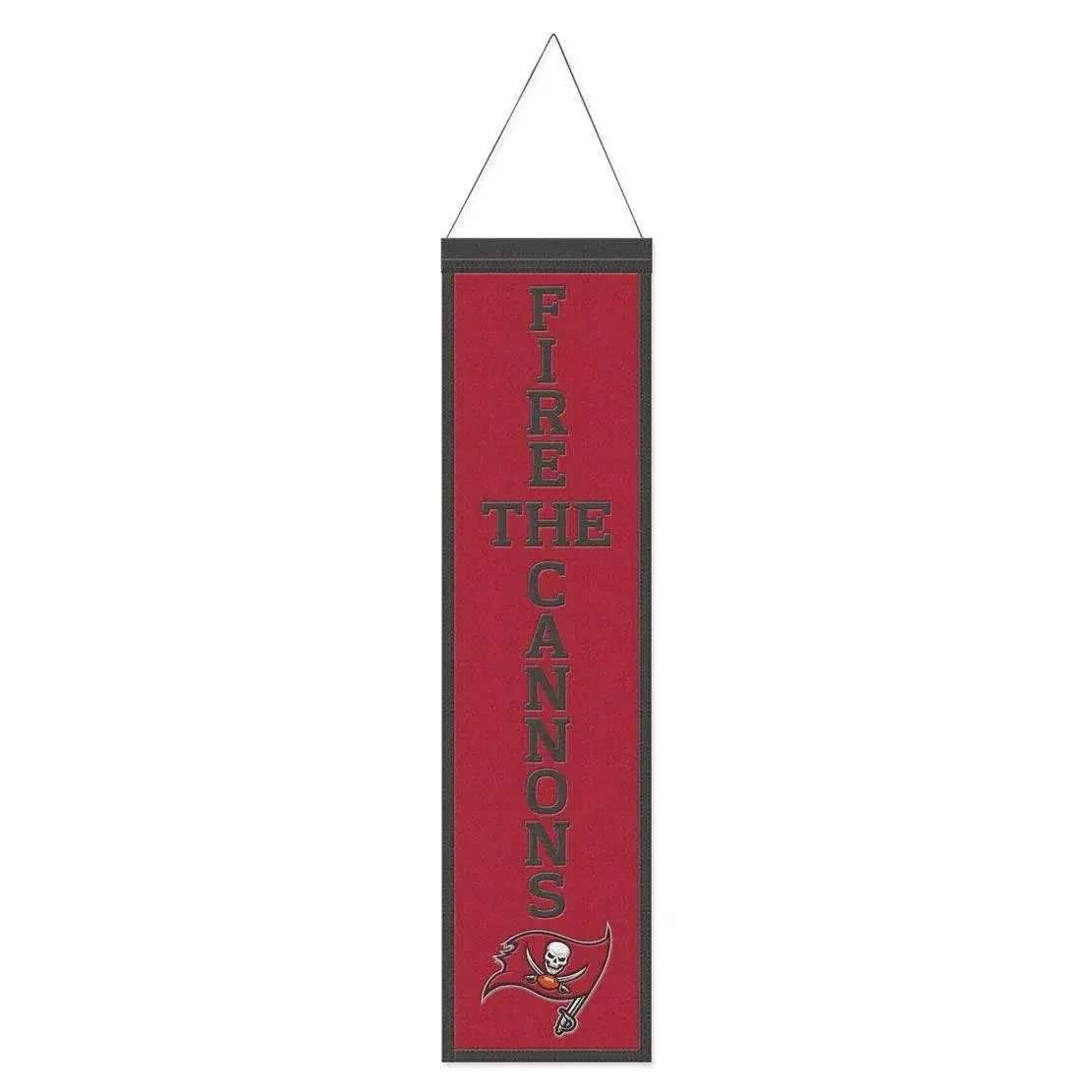 Tampa Bay Buccaneers Wool Banner 8x32 Heritage Slogan - ToylandEU™