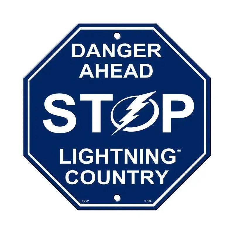Tampa Bay Lightning Sign 12x12 Plastic Stop Style CO - ToylandEU™