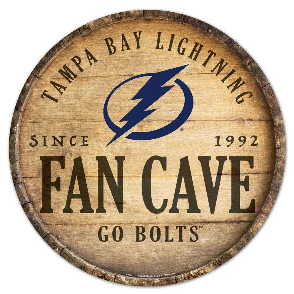 Tampa Bay Lightning Wood Sign 14 Inch Round Barrel Top - ToylandEU™