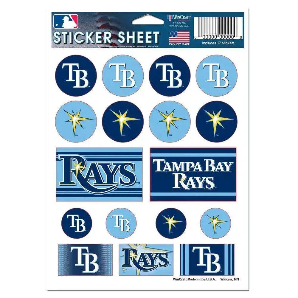 Tampa Bay Rays Decal Sheet 5x7 Vinyl Sticker Pack Set - ToylandEU™