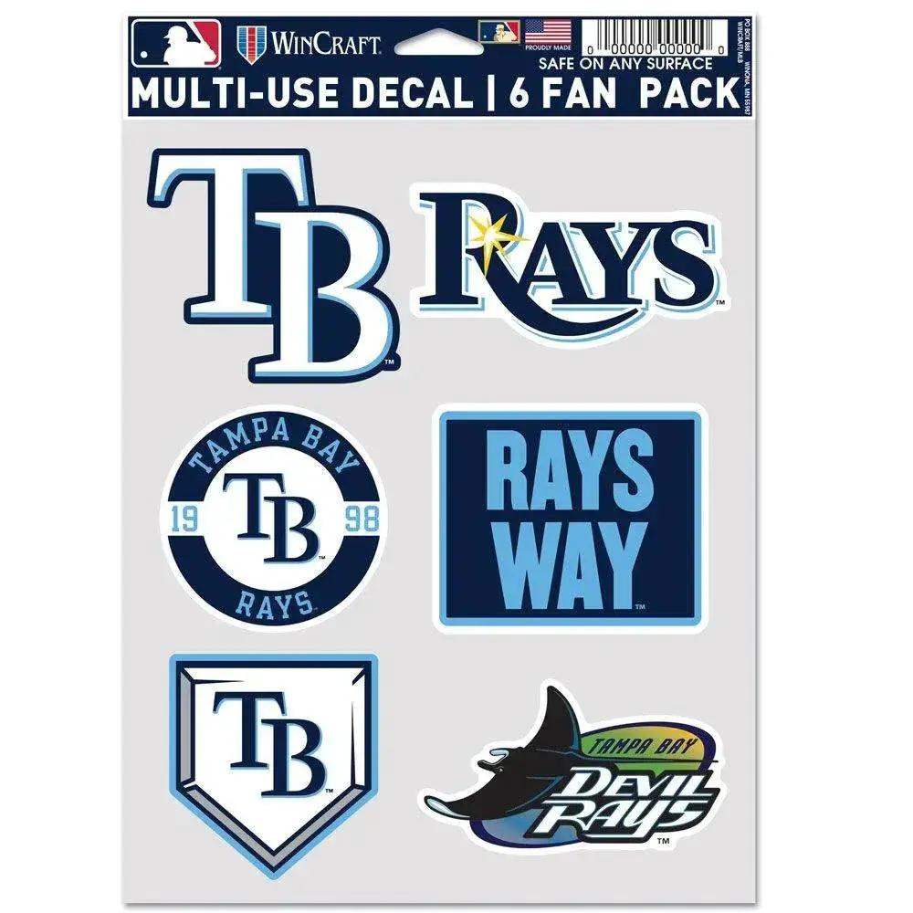 Tampa Bay Rays Wincraft Multi Use Fan Decals 6 Pack - ToylandEU™