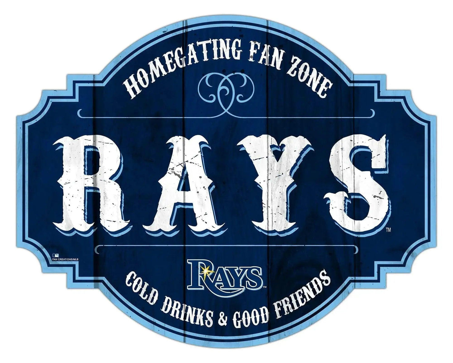 Tampa Bay Rays Wood Sign 12 Inch Homegating Tavern Decor - ToylandEU™