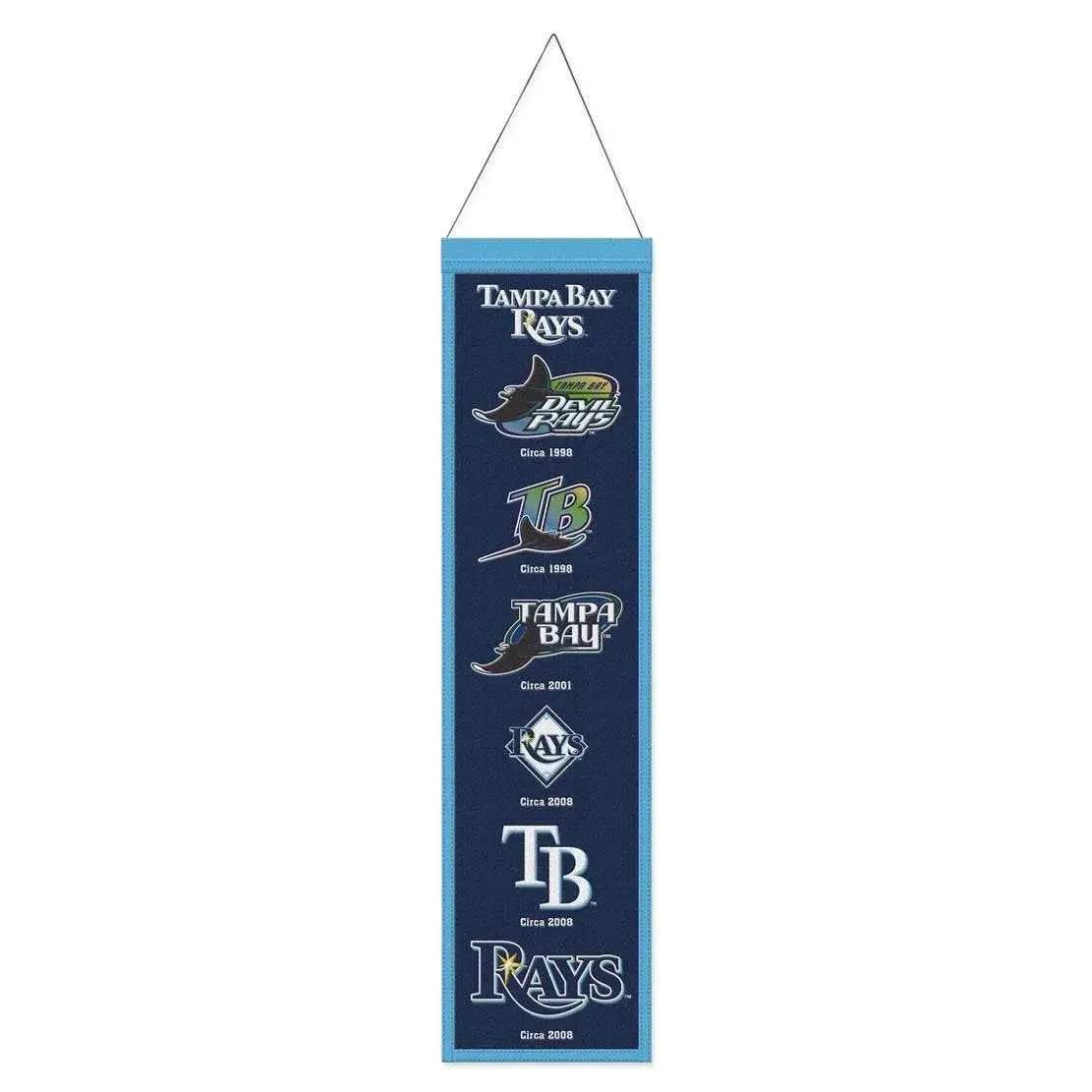 Tampa Bay Rays Wool Banner 8x32 Heritage Evolution Design - ToylandEU™