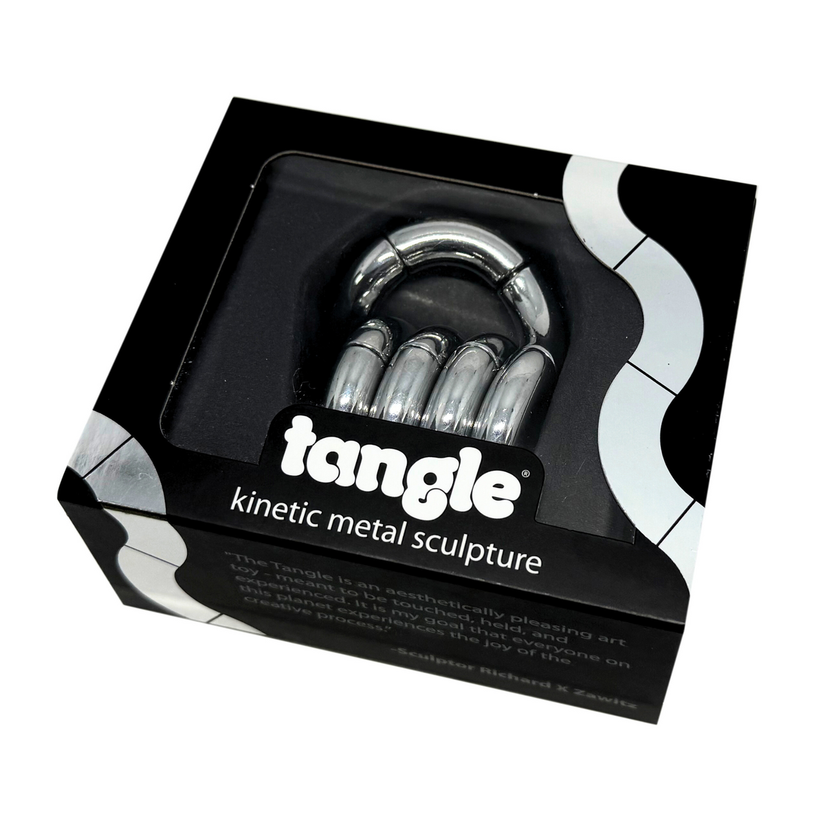 Tangle Jr Sculpture | Die Cast Metal | 18 Piece Stress Relief Toy