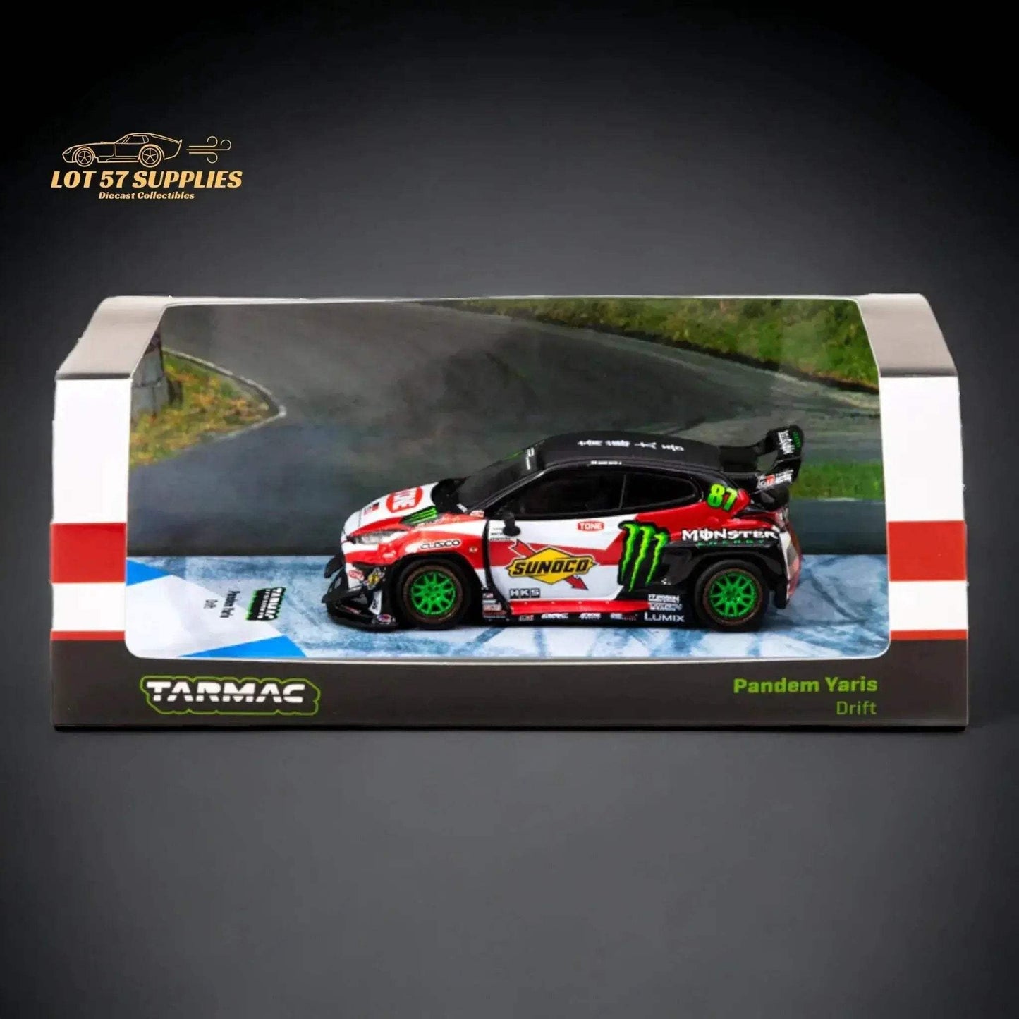 Tarmac Works Hobby64 Toyota Yaris GR Monster Drift 1:64 T64-080-MON - ToylandEU