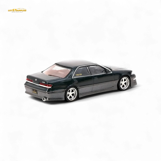 Tarmac Works VERTEX Toyota Mark II JZX100 Dark Green Metallic 1:64 - ToylandEU™
