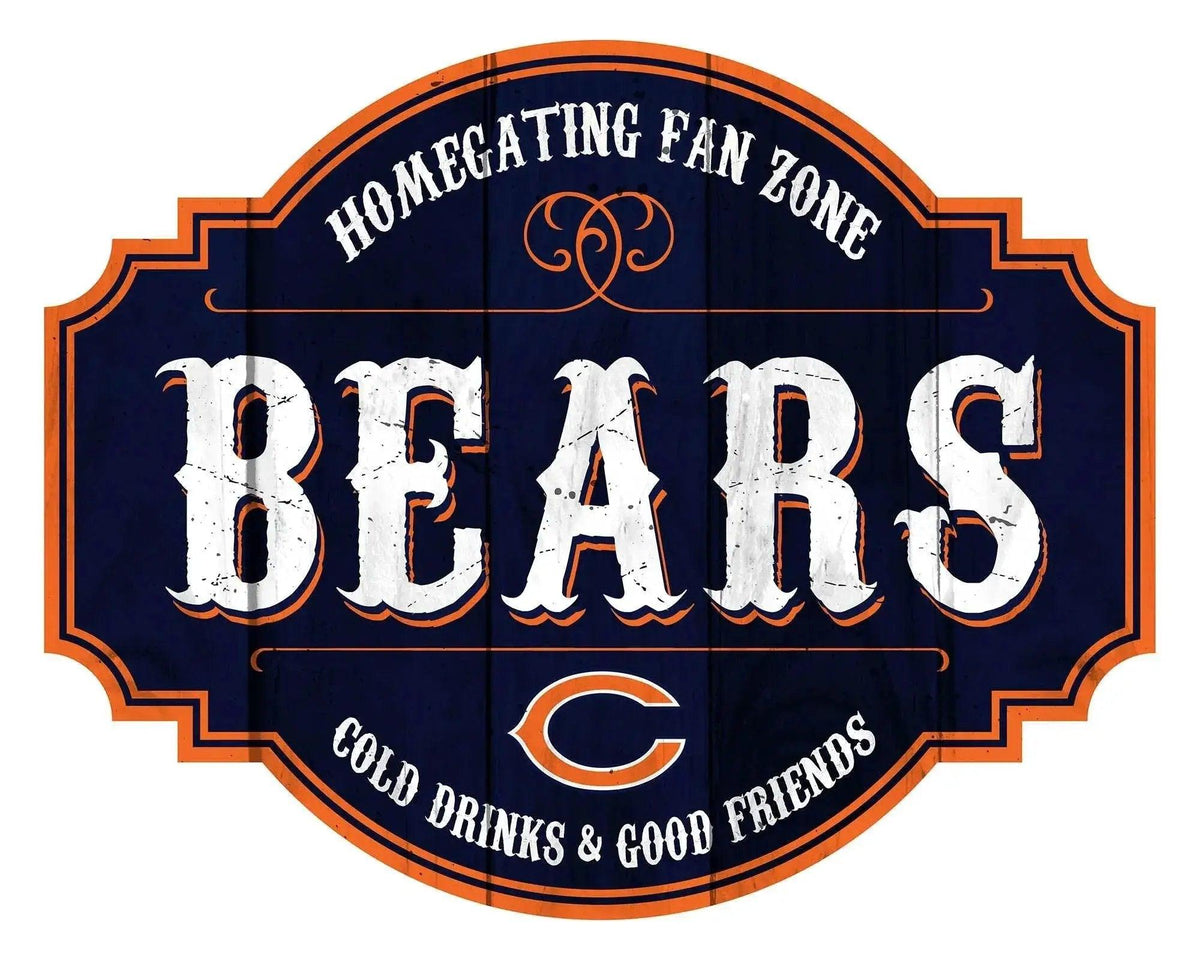 Chicago Bears Wood Sign 12 Inch Homegating Tavern Decor - ToylandEU™