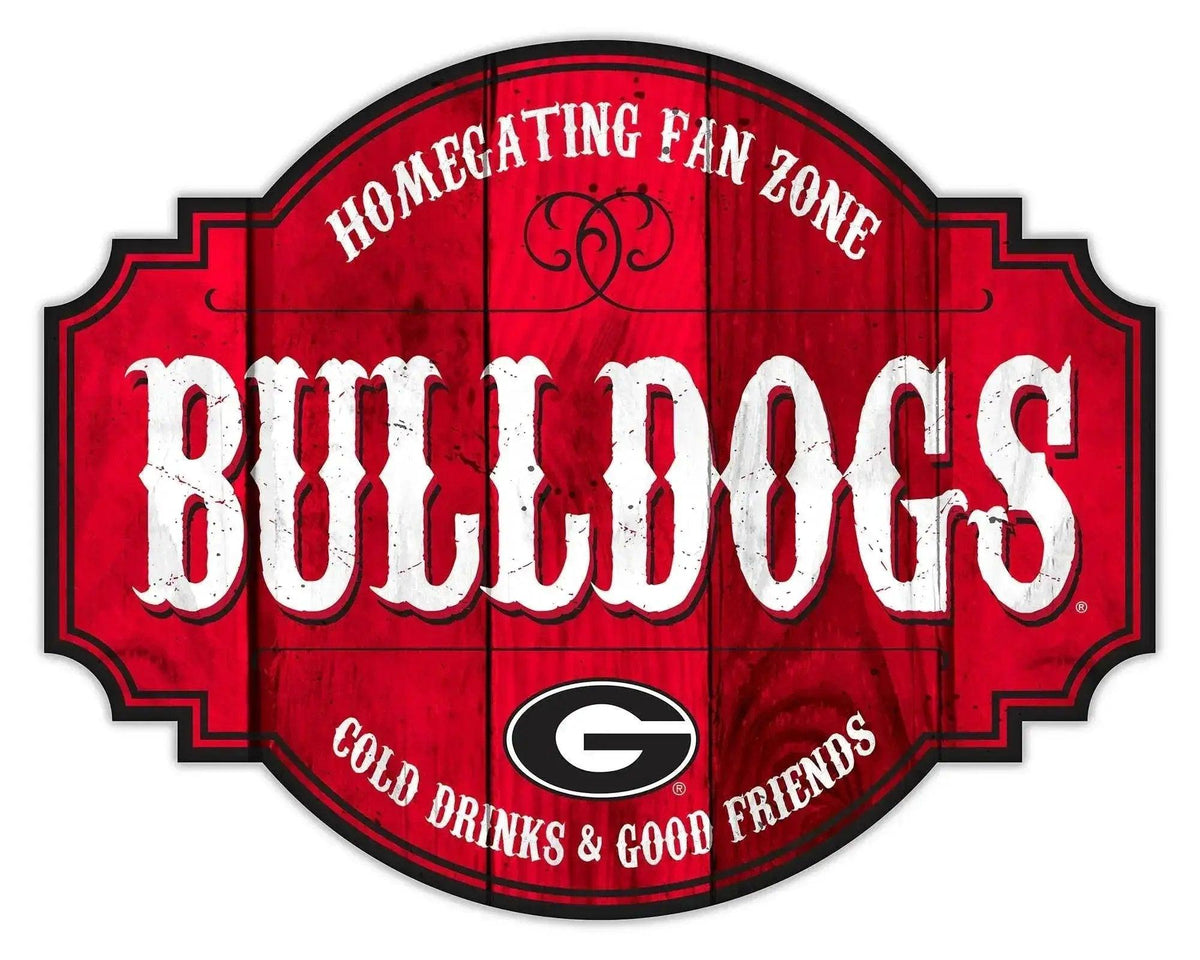 Georgia Bulldogs Wood Sign 12 Inch Homegating Tavern Decor - ToylandEU™