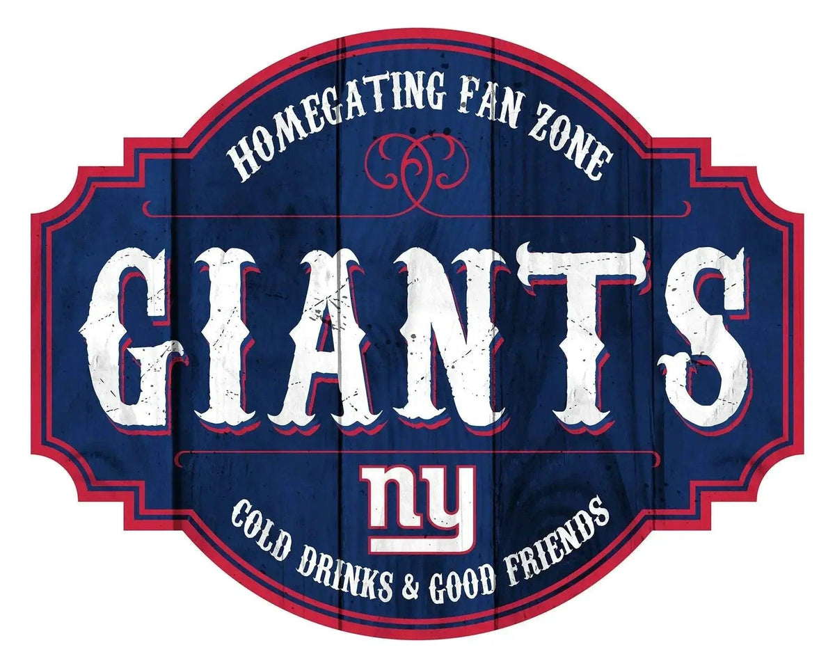 New York Giants Wood Sign 12 Inch Homegating Tavern - ToylandEU™