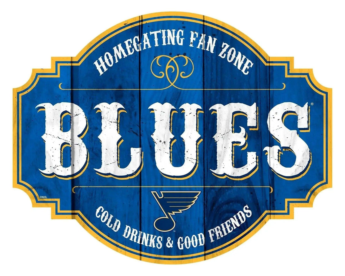 St Louis Blues Wood Sign 12 Inch Homegating Tavern - ToylandEU™