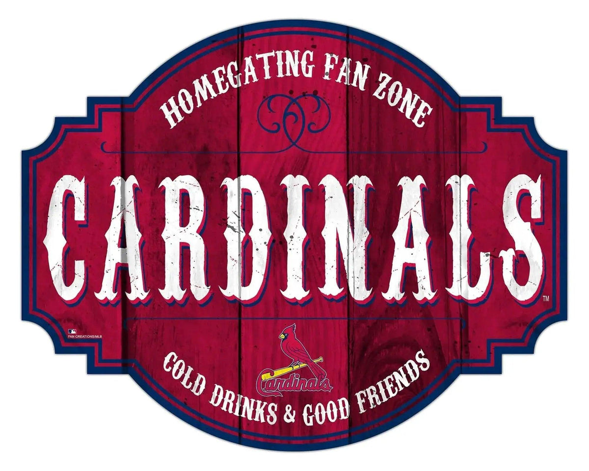 St Louis Cardinals Wood Sign 12 Inch Homegating Tavern - ToylandEU™