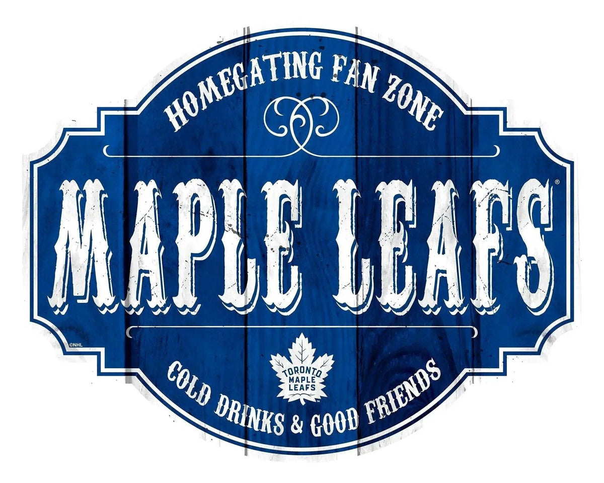 Toronto Maple Leafs Wood Tavern Sign 12 Inch Homegating - ToylandEU™