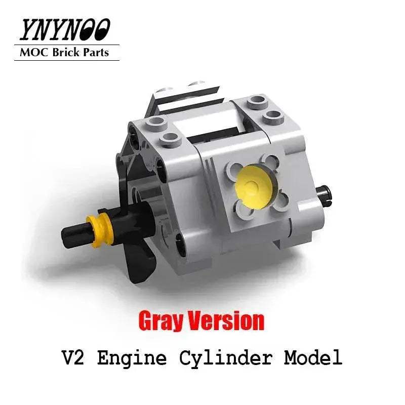 New MOC Technology Bricks Parts V2 V4 V6 V8 Engine Model Building Bricks MOC - ToylandEU™