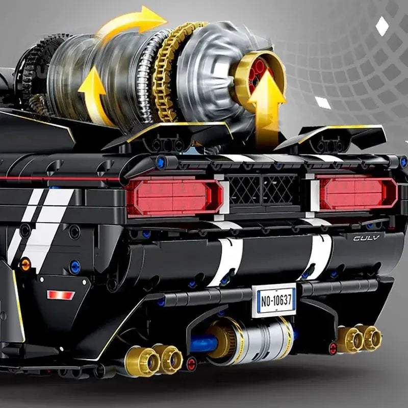Technik Challenger OneToEight Scale Remote Control Supercar Building Block Kit - ToylandEU