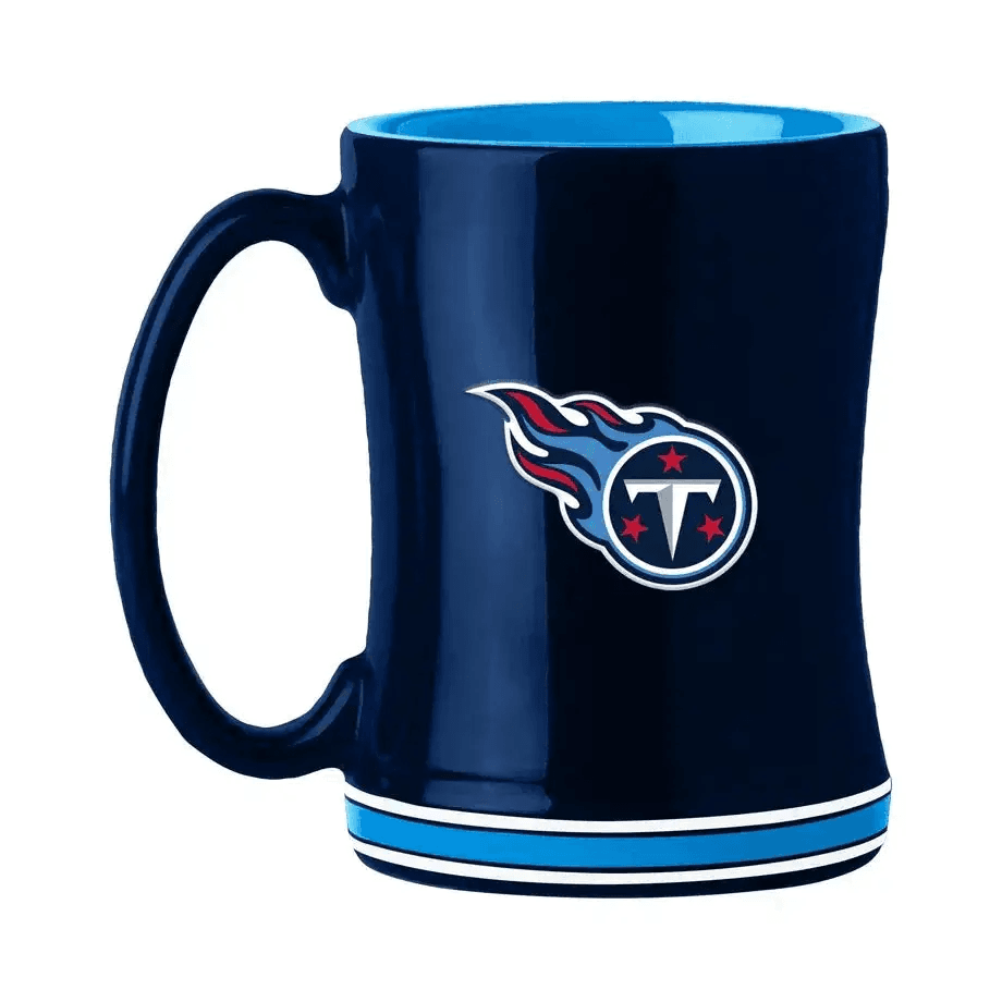 Tennessee Titans 14oz Sculpted Relief Coffee Mug Team Color - ToylandEU™