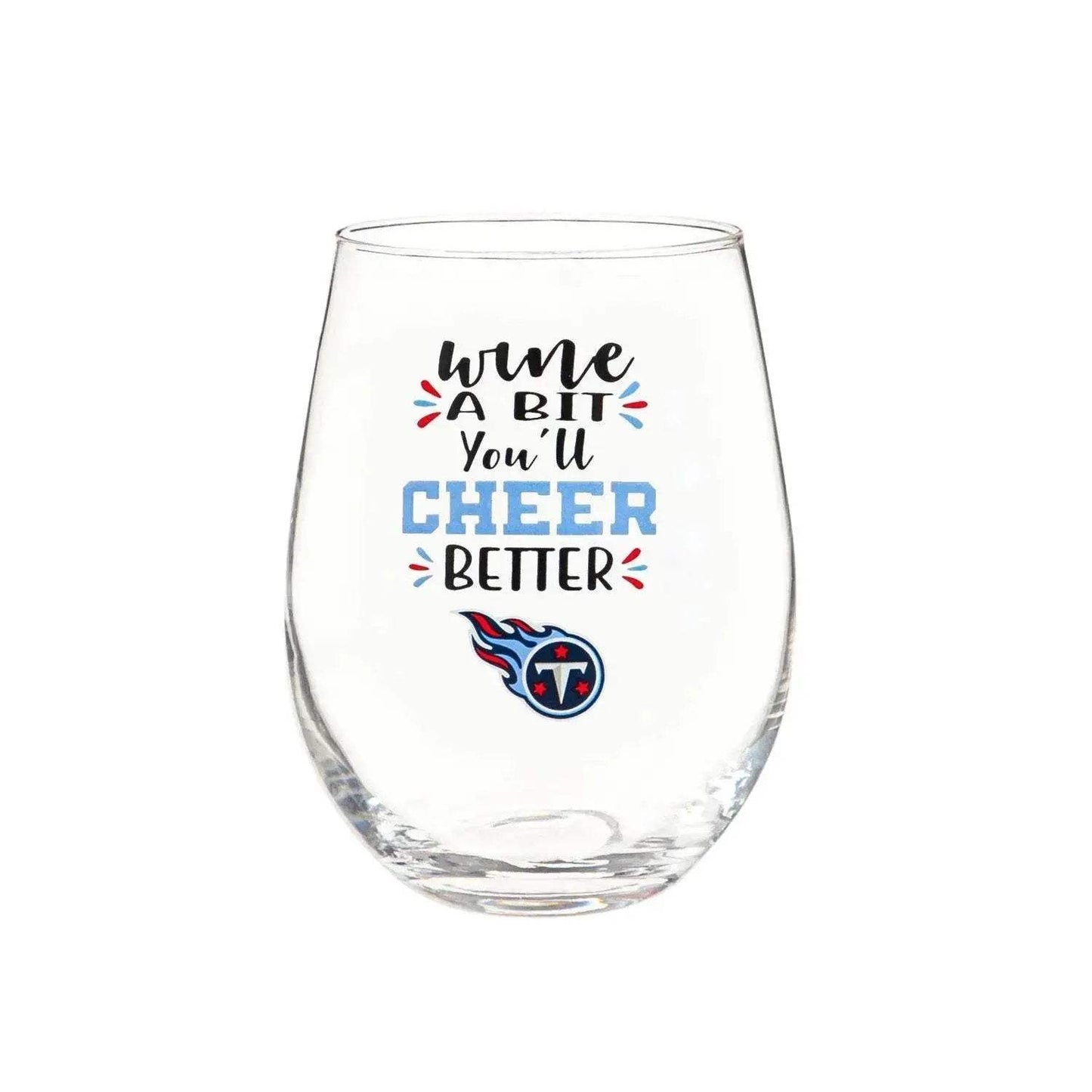 Tennessee Titans 17oz Stemless Wine Glass Gift Boxed - ToylandEU™