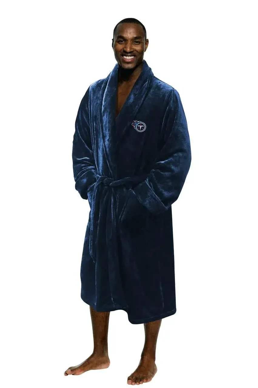 Tennessee Titans Bathrobe Size XL Embroidered Logo Silky - ToylandEU™