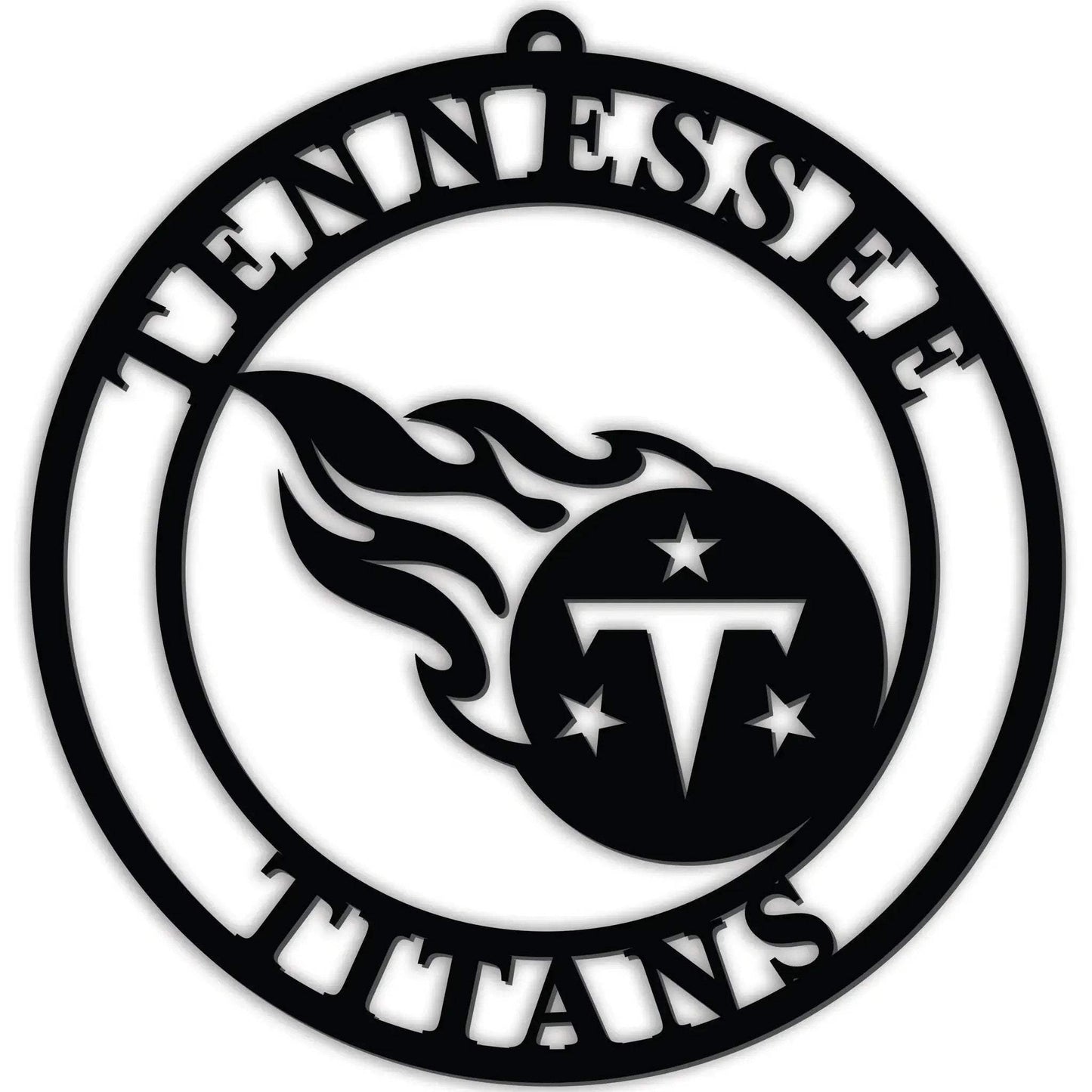 Tennessee Titans Door Hanger Cutout 16 Inch Black PVC - ToylandEU™