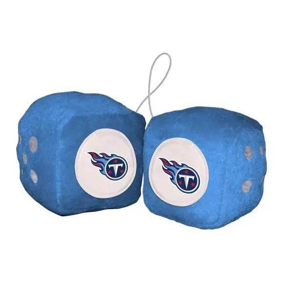 Tennessee Titans Fuzzy Dice Plush Car Accessory With Logo - ToylandEU™