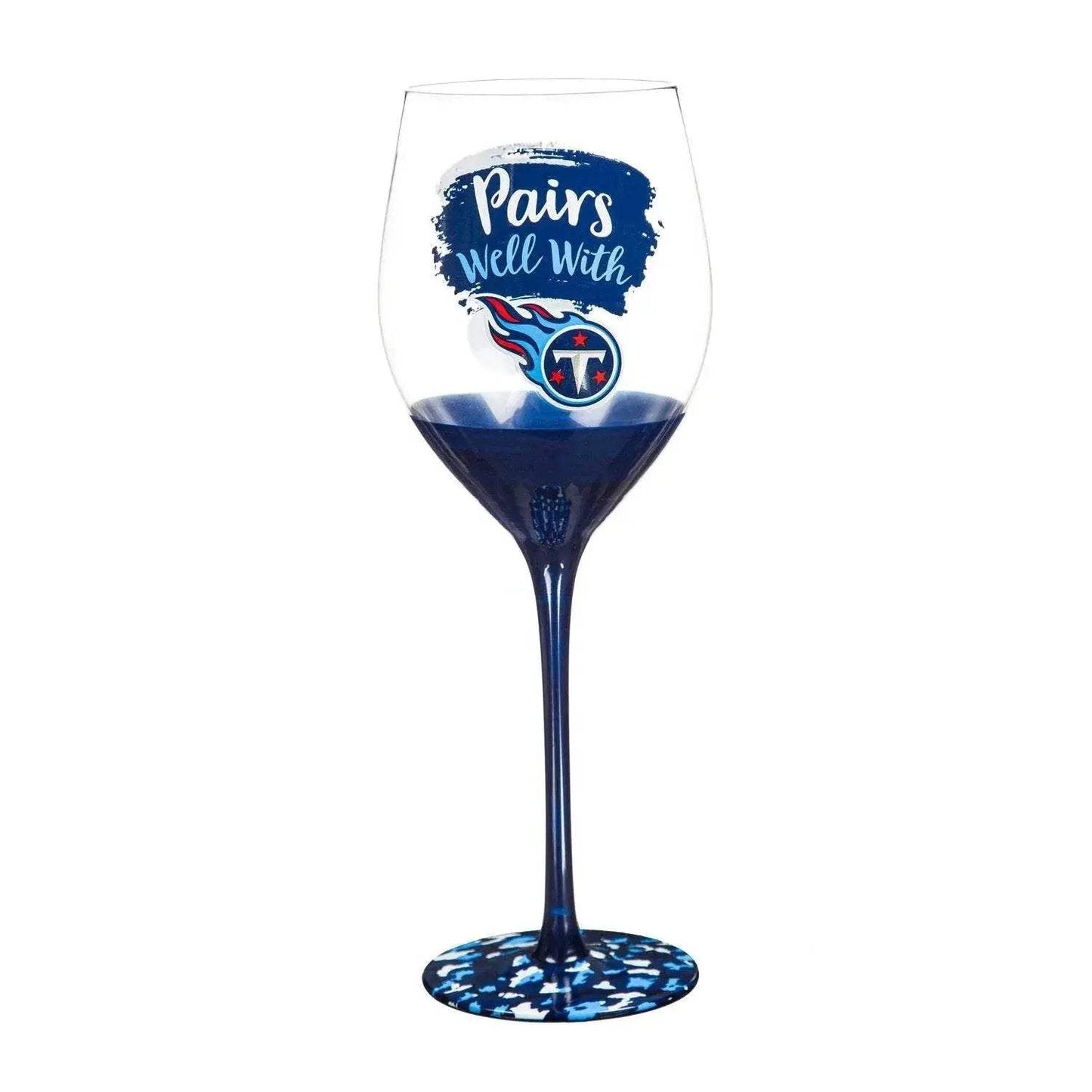 Tennessee Titans Wine Glass 17oz Stemmed Gift Box Set - ToylandEU™