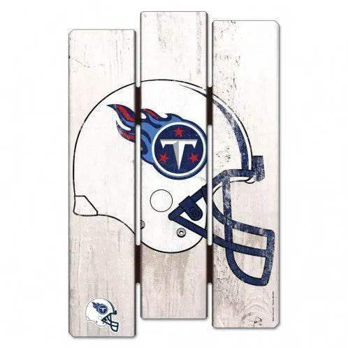 Tennessee Titans Wood Fence Sign 11 By 17 Retro Whitewash - ToylandEU™