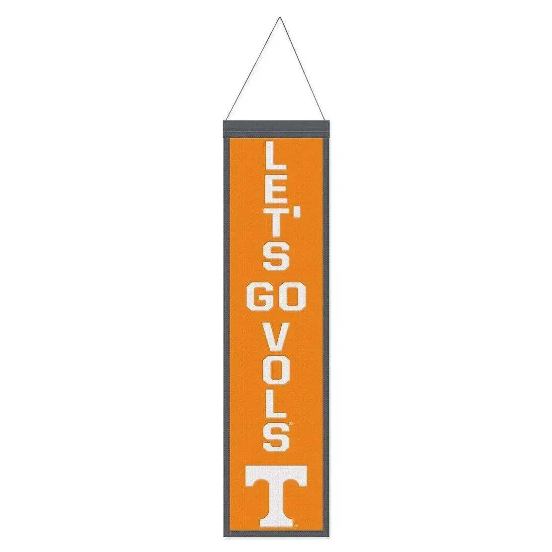 Tennessee Volunteers Wool Banner 8x32 Heritage Slogan - ToylandEU™
