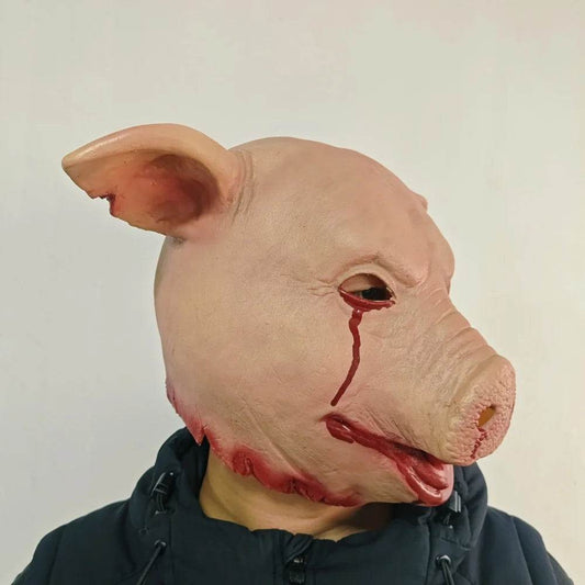 Terrifying Pig Head Mask Latex Horror Halloween For Adults - ToylandEU