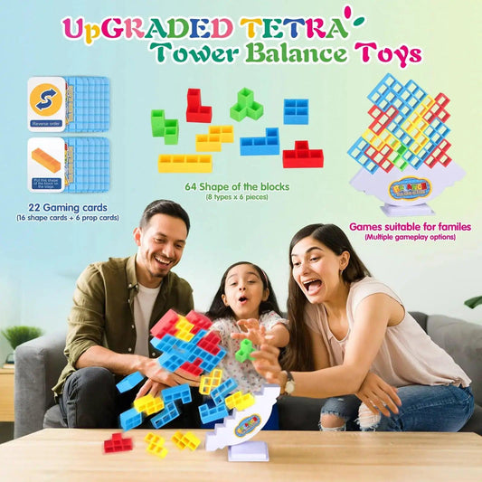 Tetra Tower Stacking Game Family Fun Balance - ToylandEU™