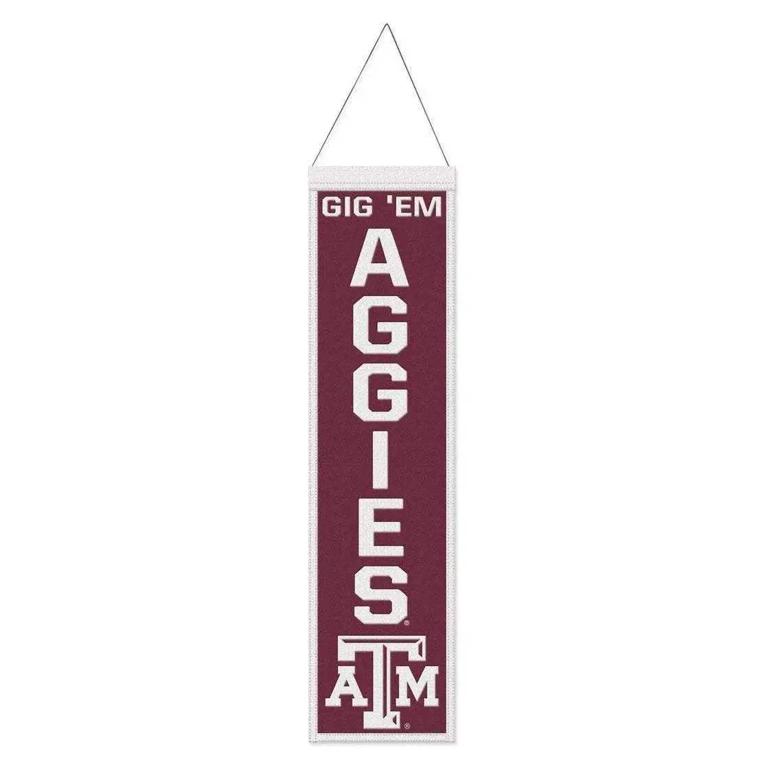 Texas A M Aggies Banner Wool 8x32 Heritage Slogan Design - ToylandEU™