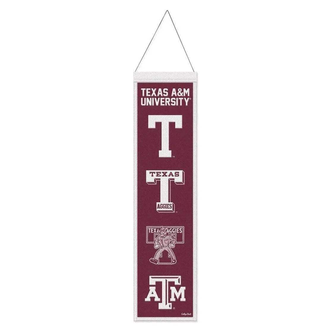 Texas AM Aggies Banner Wool 8x32 Heritage Evolution Design - ToylandEU™