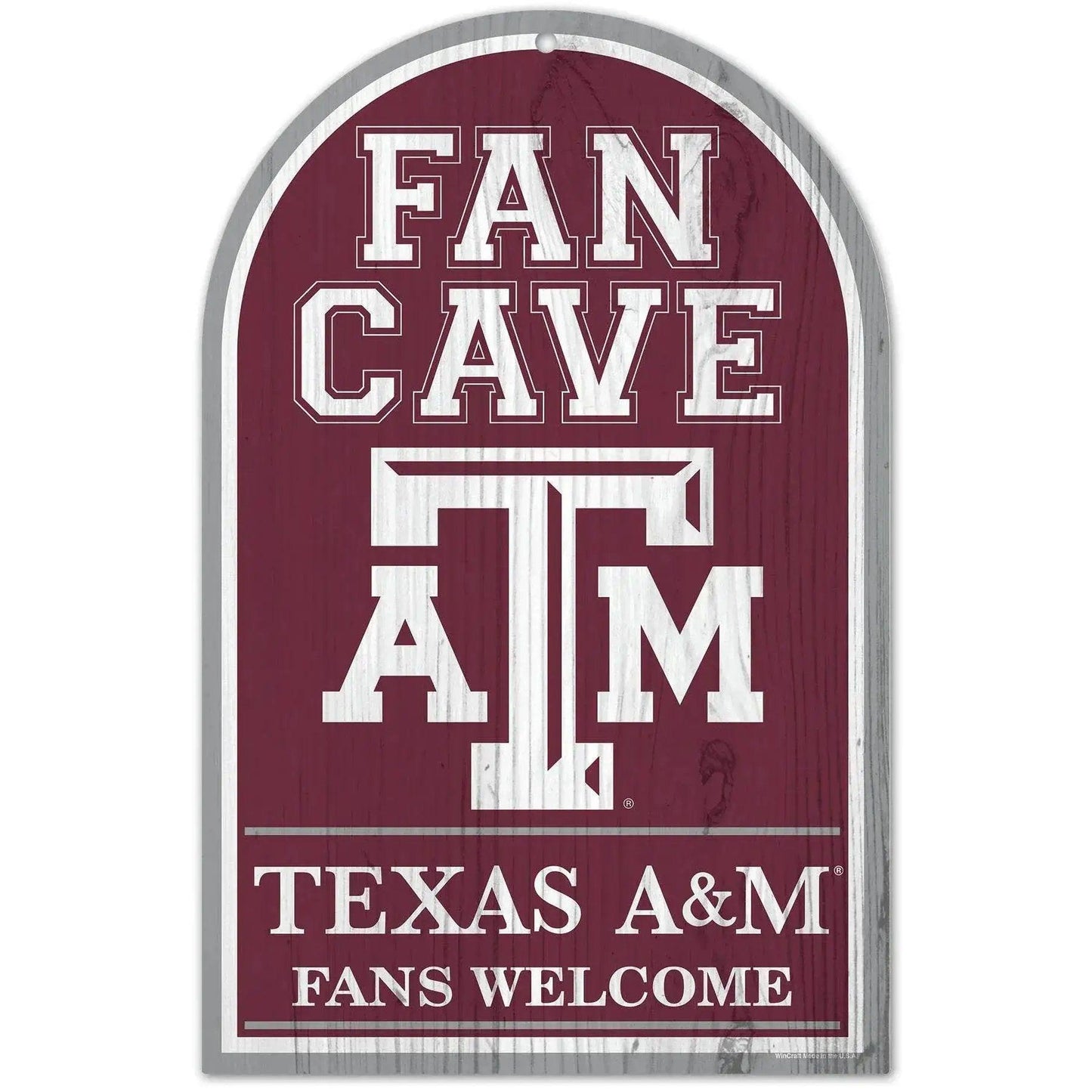 Texas AM Aggies Sign 11x17 Wood Arched Fan Cave Decor - ToylandEU™